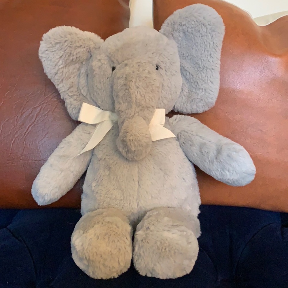 Pottery Barn stuffed elephant
